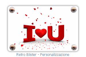 Diamante Naturale Certificato Con Personalizzazione I Love You