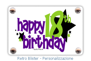 Diamante Naturale Certificato Con Personalizzazione 18emo Happy Birthday
